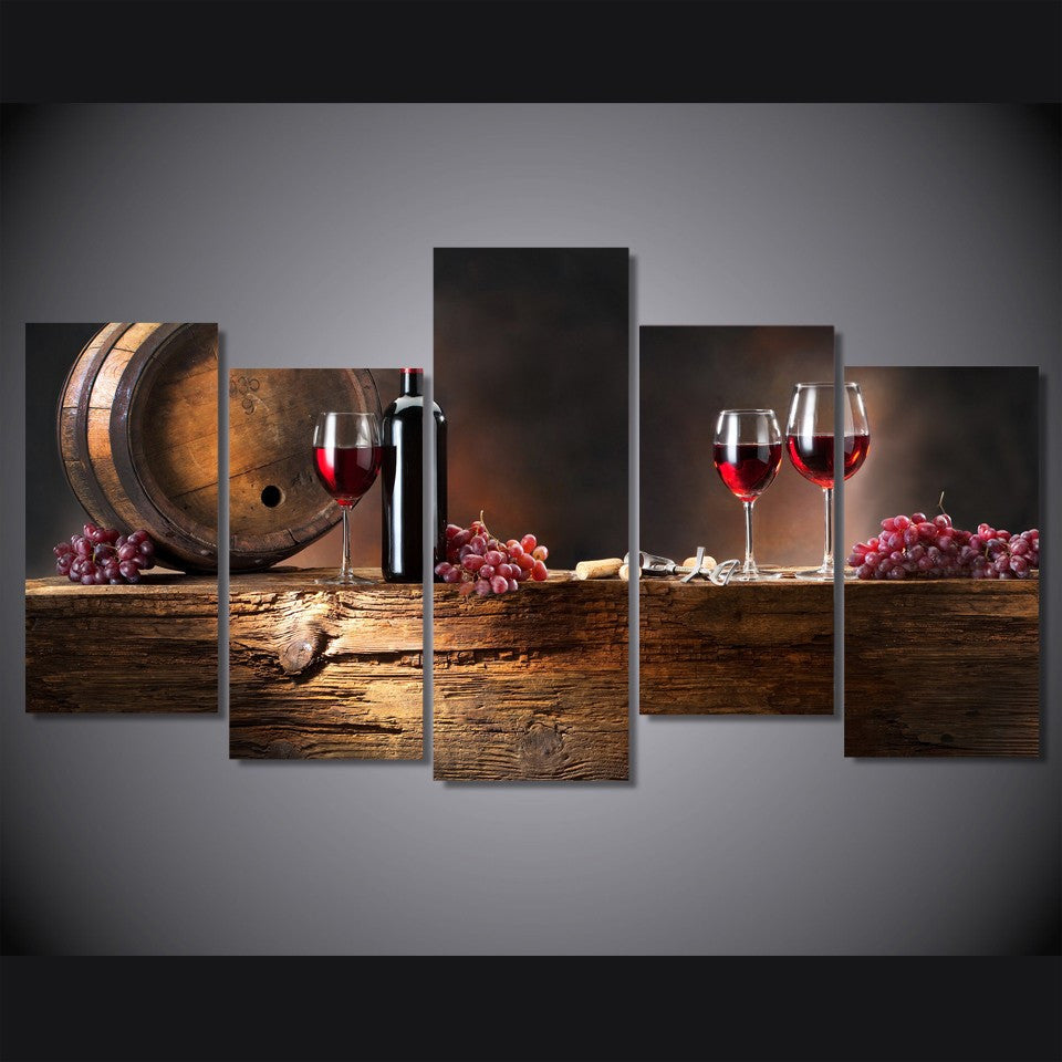 Limited Edition Wine Canvas Modern Arrival