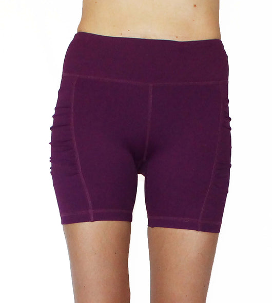 dark purple biker shorts