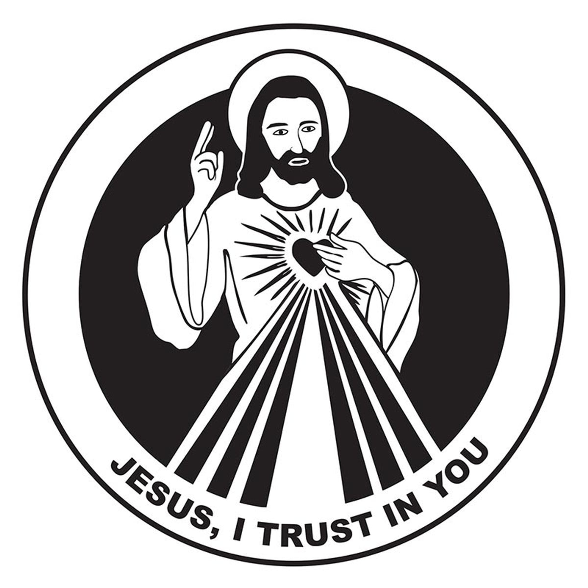 Divine Mercy Auto Decal – Love and Honor Jesus