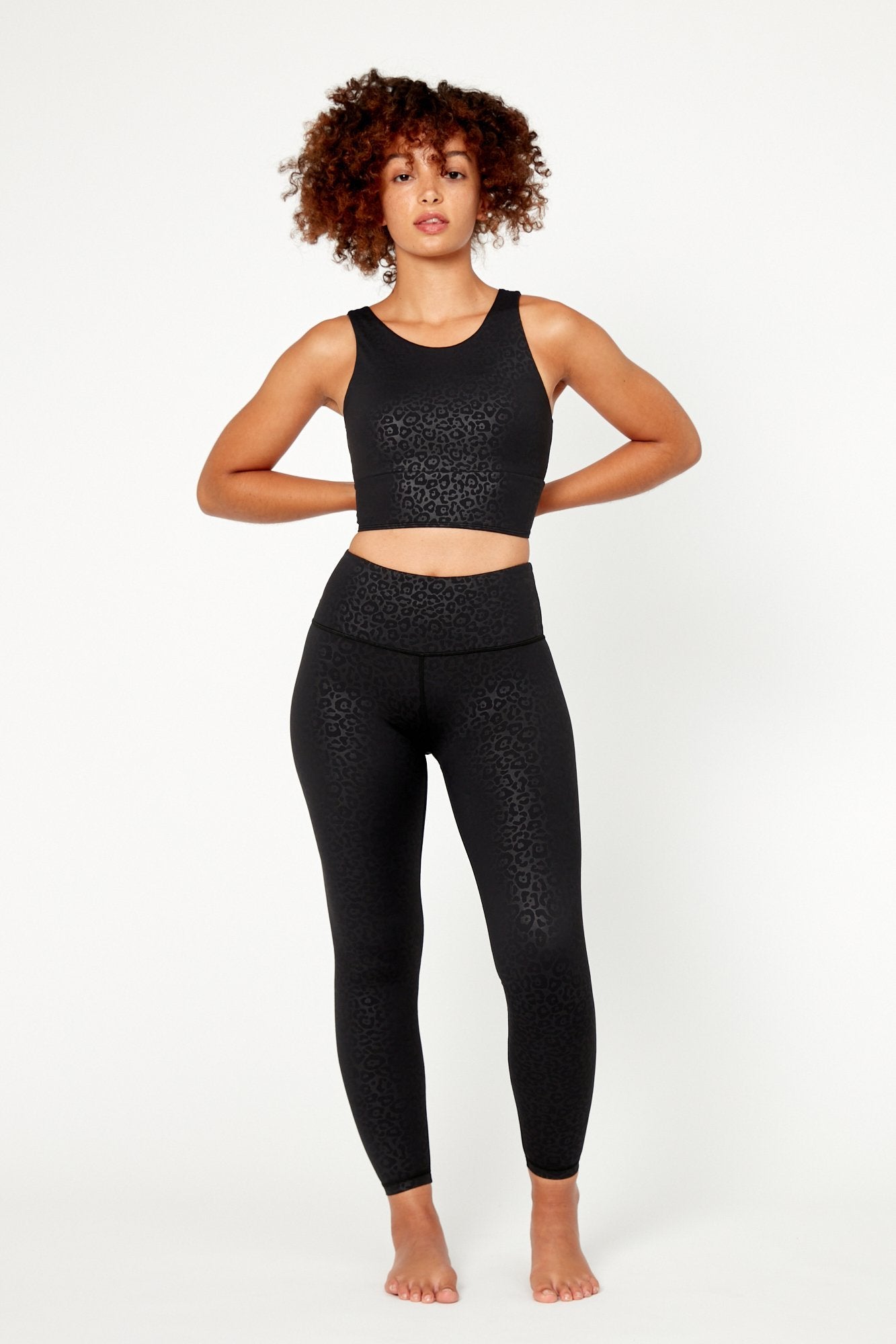 The Artemis Leopard Print Gym Leggings in Black – The Gym Wear Boutique