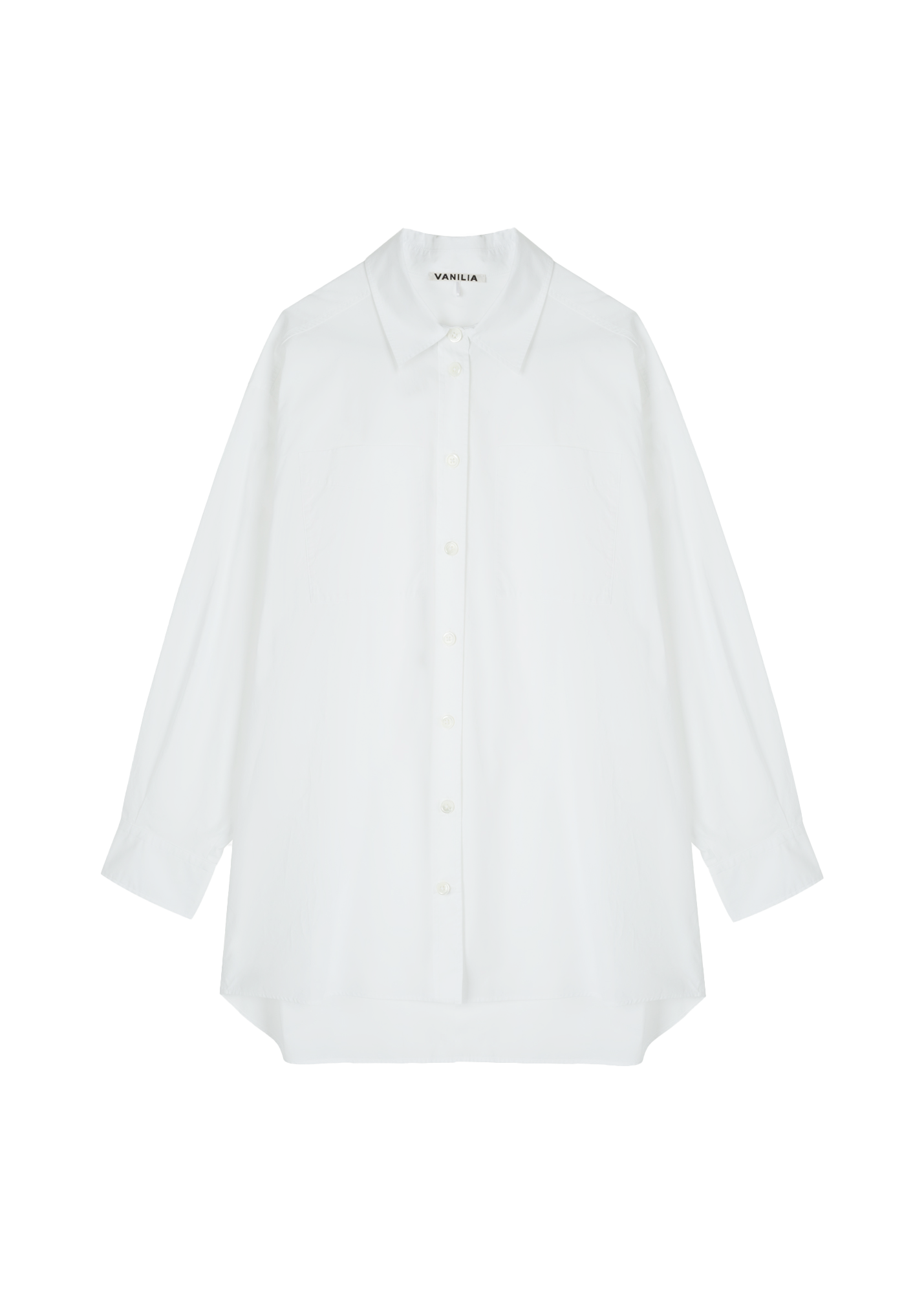 Poplin blouse oversized