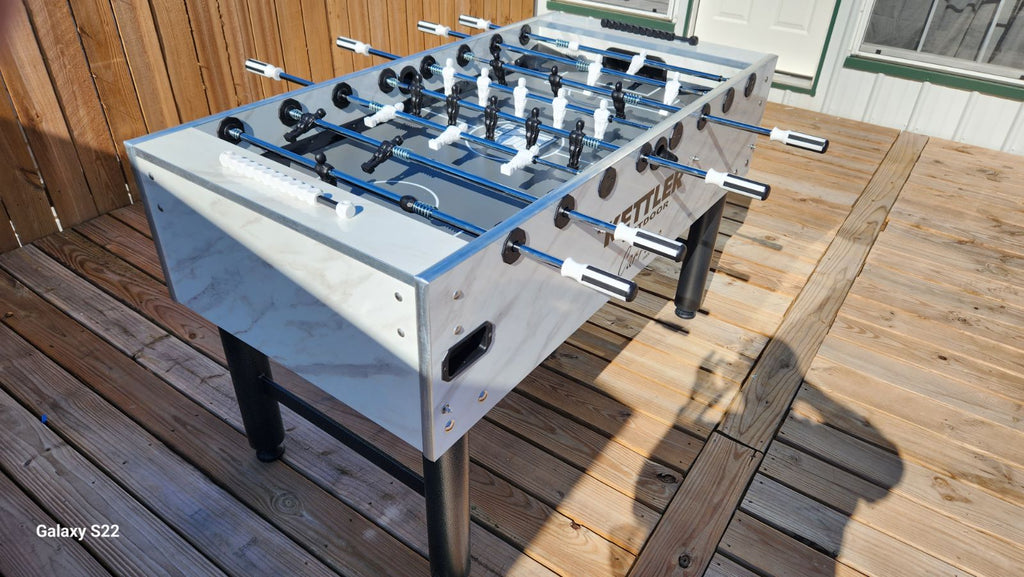 Kettler Carrara Weatherproof Outdoor Foosball Table Free Cover & Balls