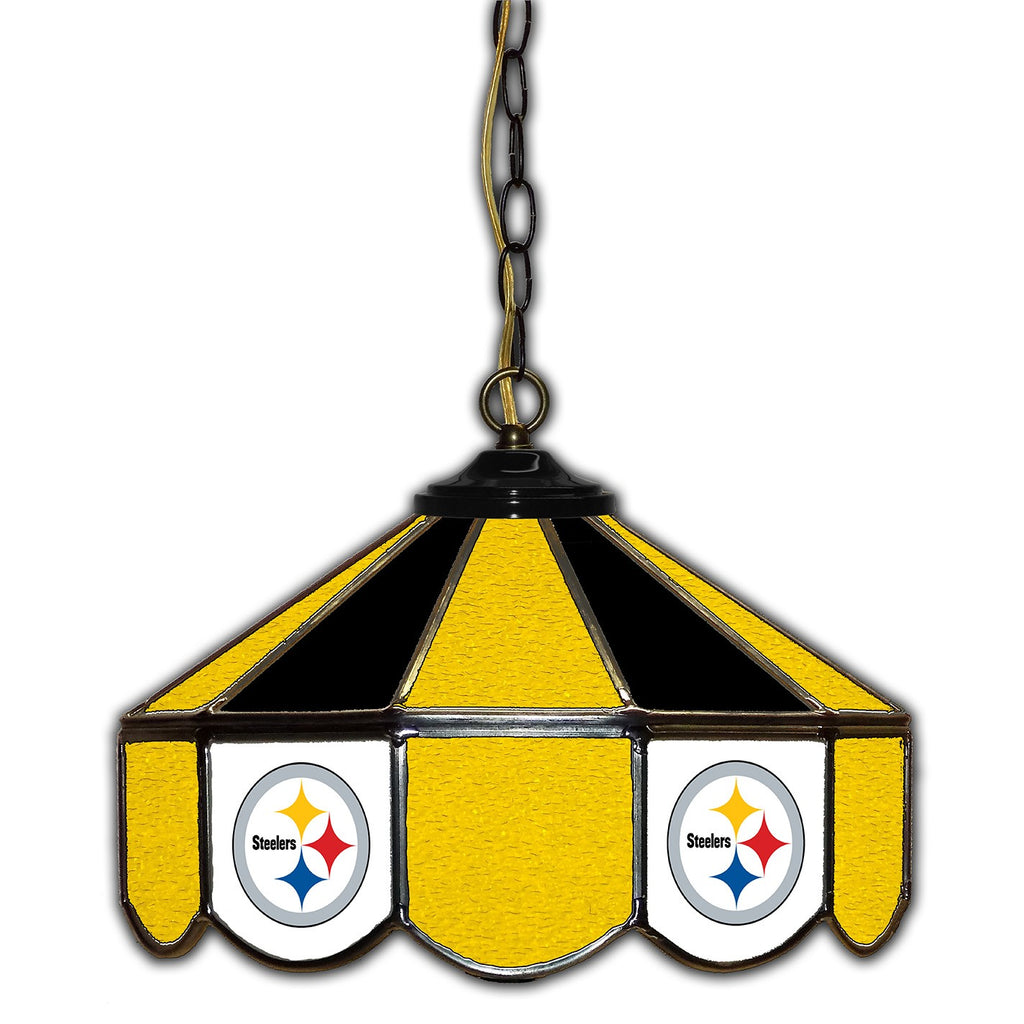 steelers stained glass lamp