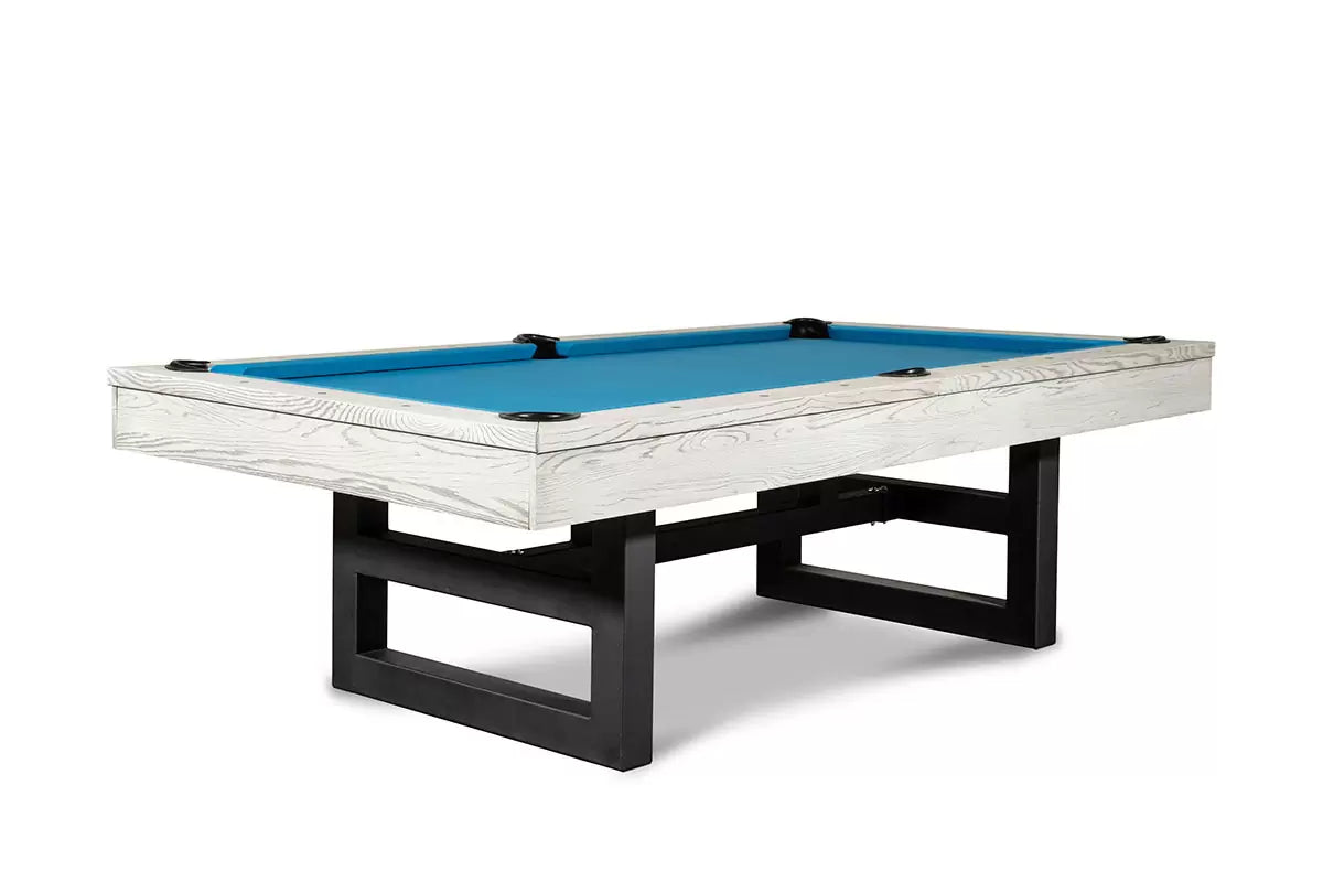 Nixon Mckay Slate Pool Table 8' Slate Pool Table in Whitewash Finish