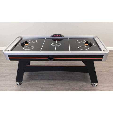 Hathaway Trailblazer 7 Air Hockey Table In Black Orange Game