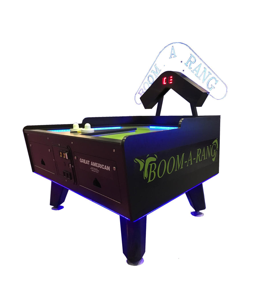 Great American Boom A Rang Air Hockey Table W Electronic Scoring