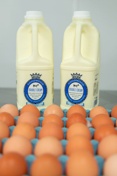 Milk and eggs from the Goodwood estate