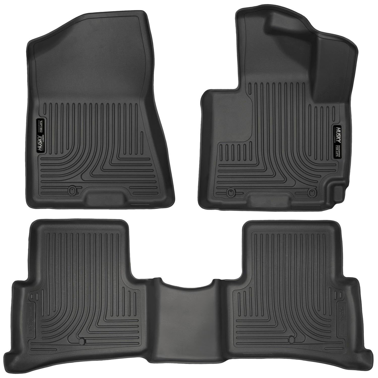 Husky Liner Floor Mats (Black) Right Hand Drive 93111 for 2013-2020 Izusu Mux