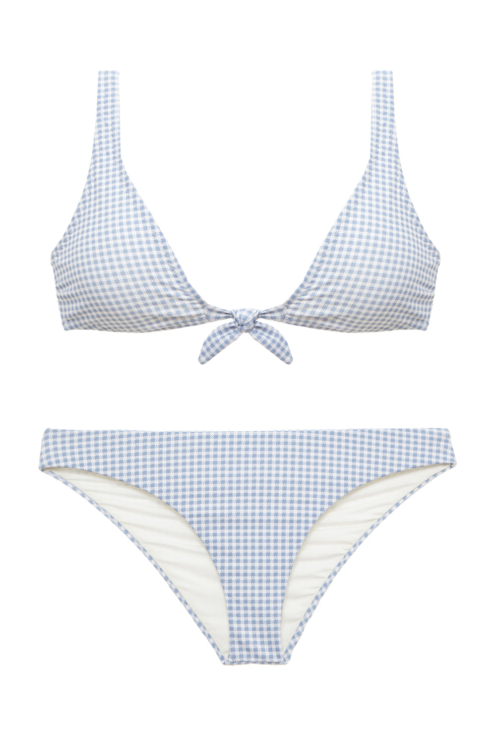 Pale Blue Gingham Betty Bikini | Eberjey | Beach Flamingo â BEACHFLAMINGO.COM