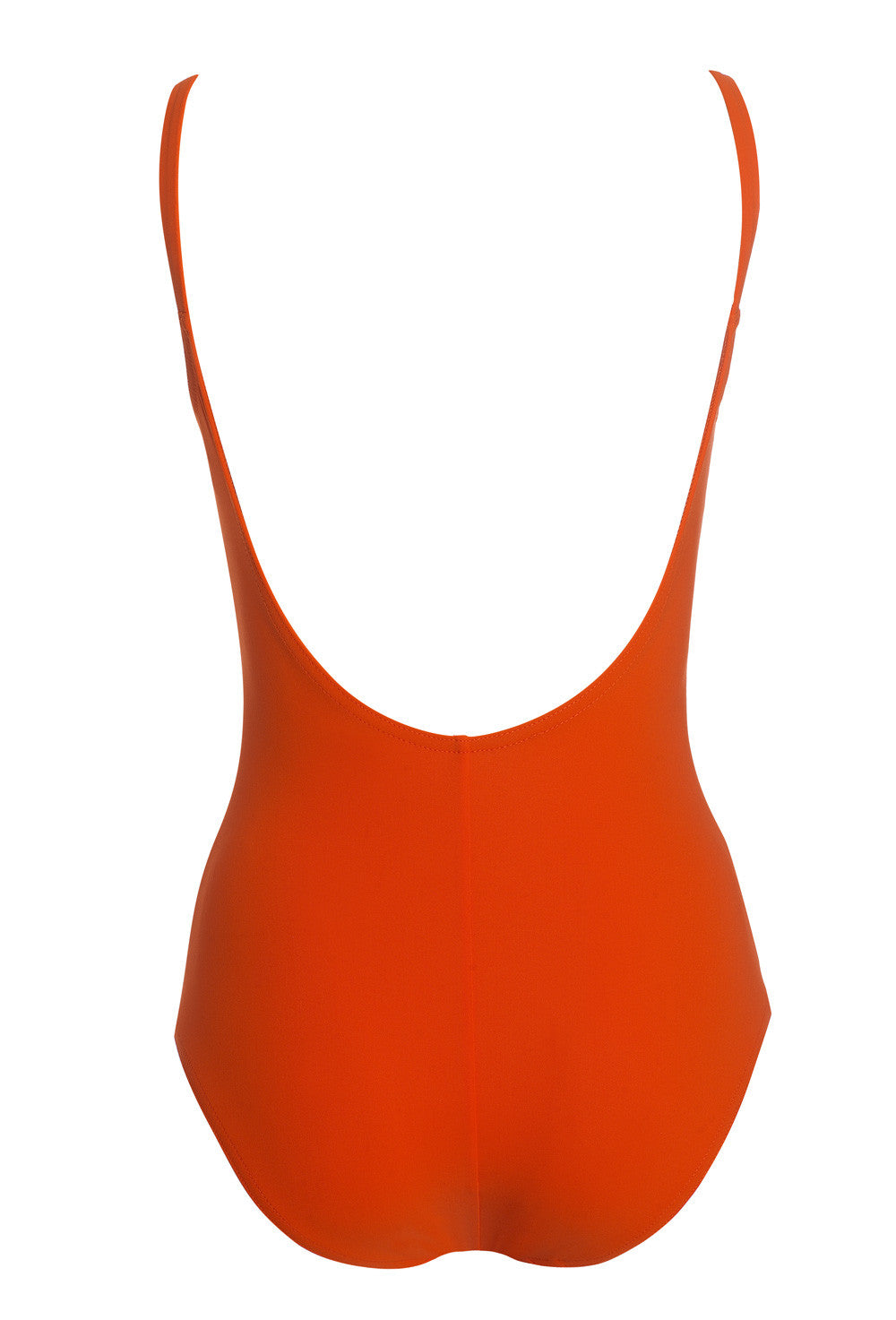 Orange Ruched Moulded Cup One Piece Swimsuit | Karla Colletto – Beach ...