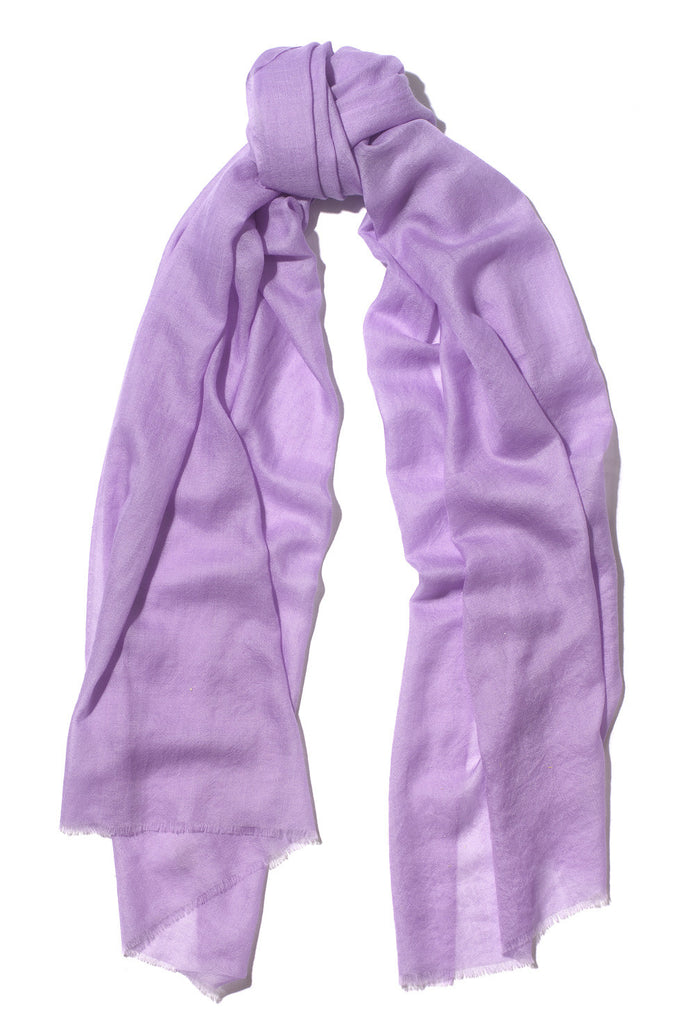 lilac cashmere scarf