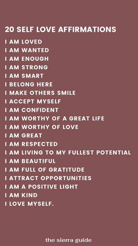 Self Love Affirmations | Thread Spun Blog