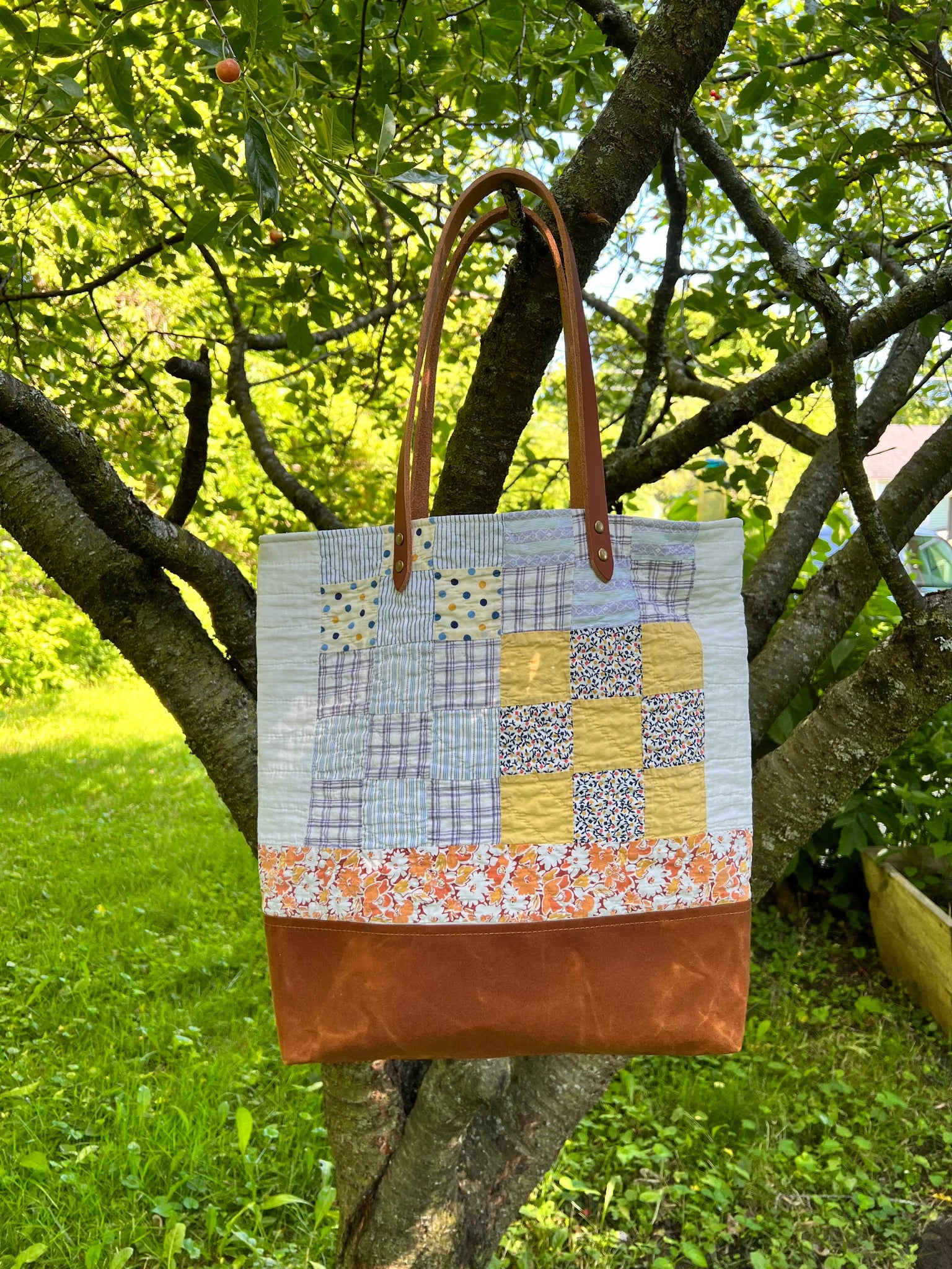 Anemone VT One-of-a-Kind: 9 Patch Tote Bag | Thread Spun Blog