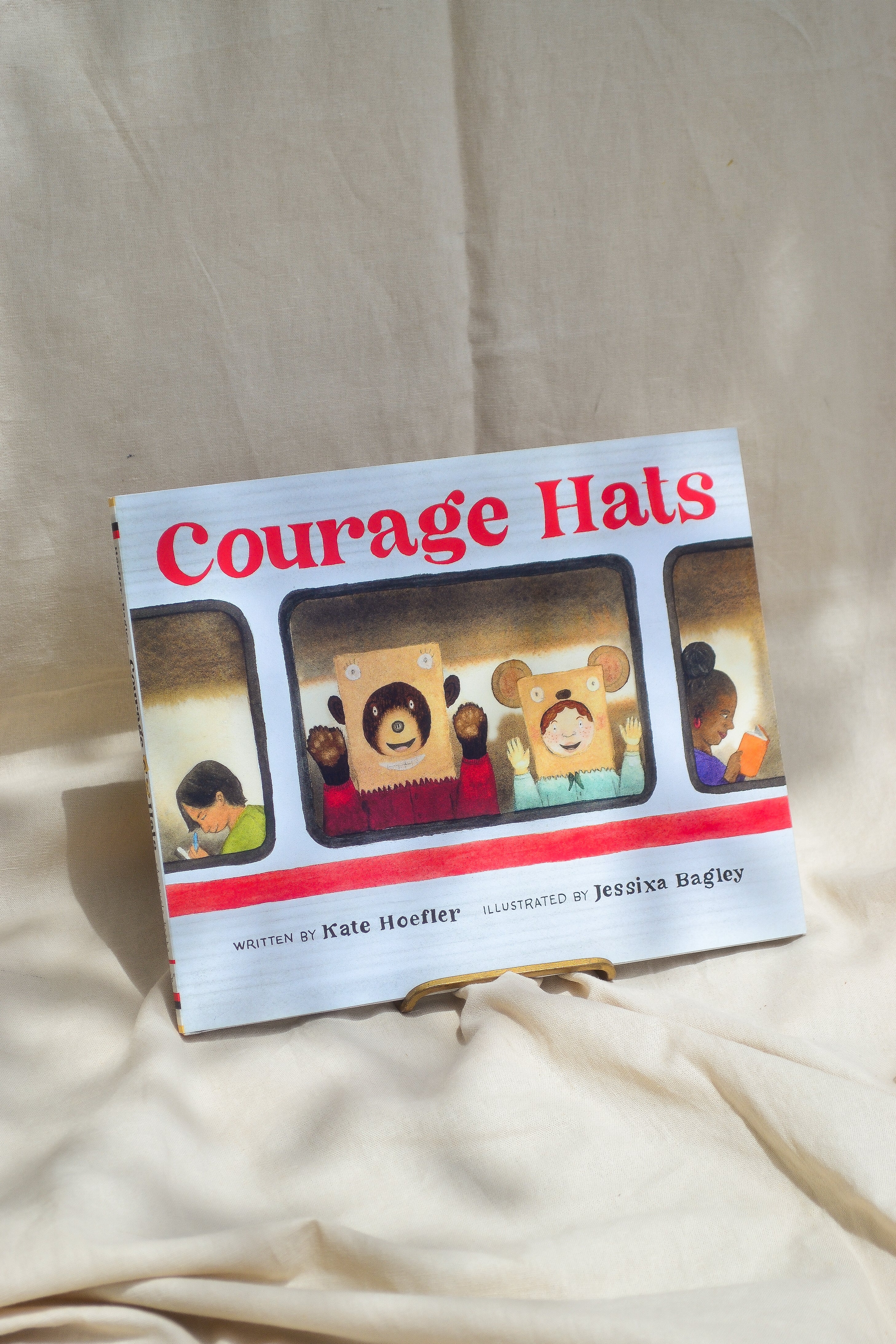 Courage Hats by Kate Hoefler, a kids picture book sold at Thread Spun