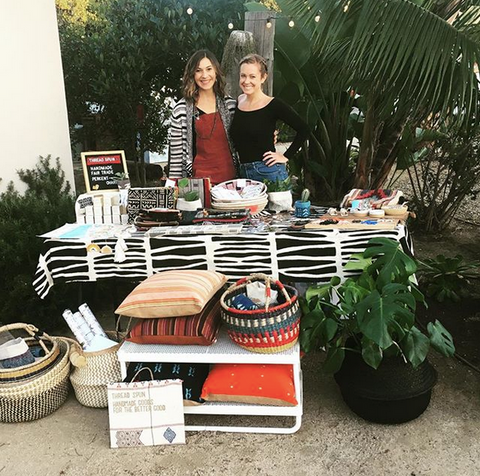 The Thread Spun popup table at Four Moons Spa in Encinitas featured handmade goods from local and international makers.