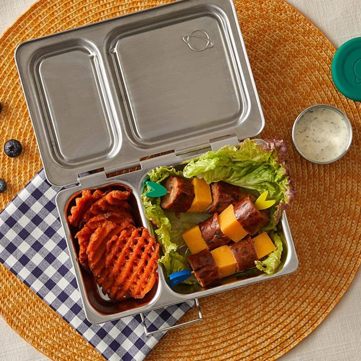 Planet Box Rover Lunchbox, an eco friendly and plastic free lunchbox sold at Thread Spun