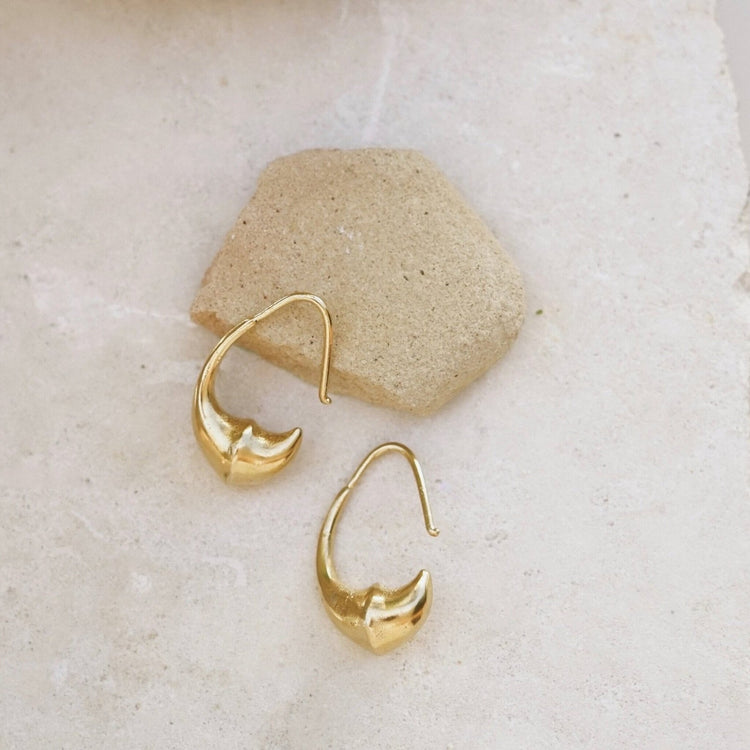 Gold Statement Hoop Earrings | Thread Spun Gift Guide