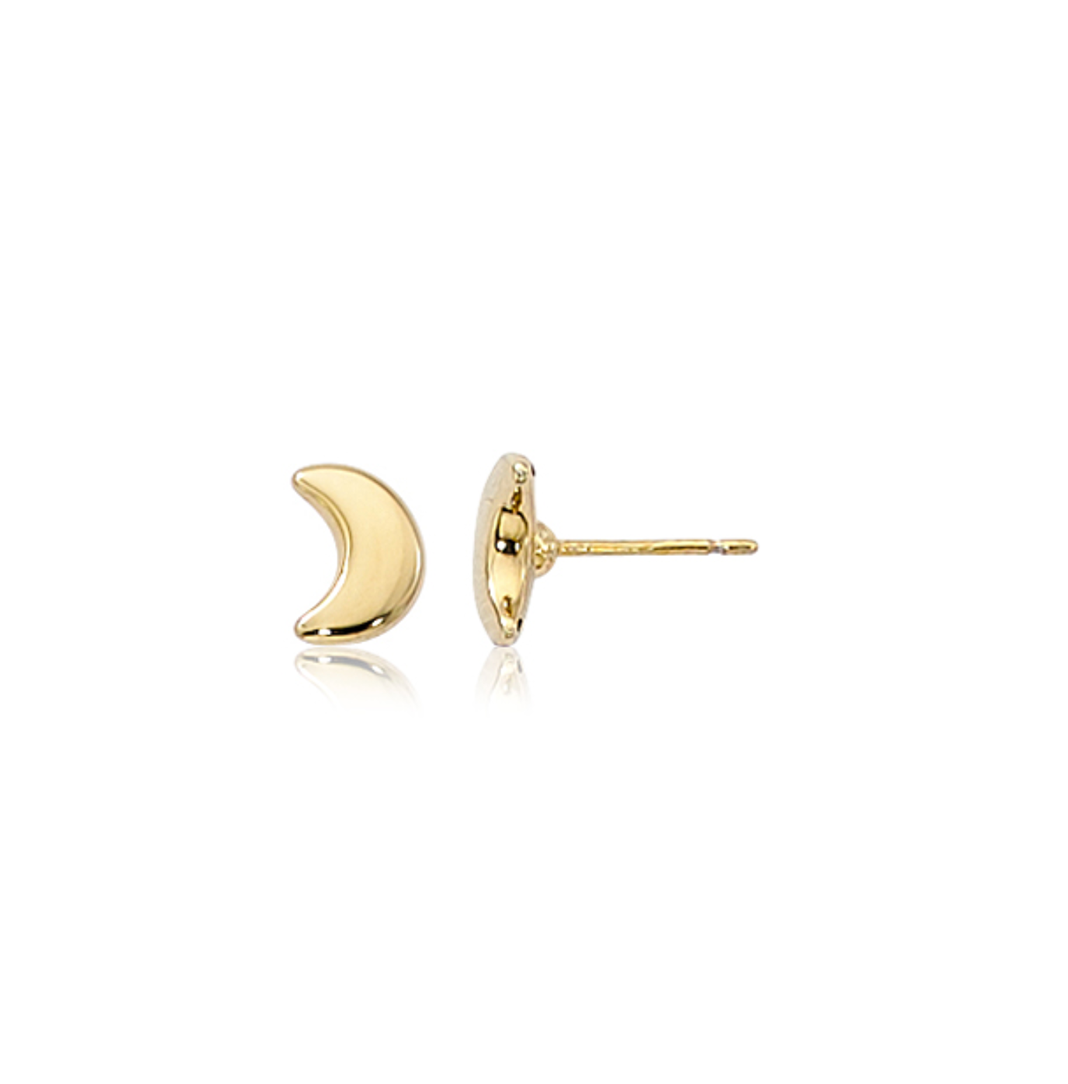 plain gold stud earrings