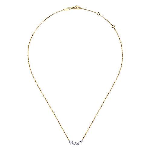 Baguette Zig Zag Diamond Necklace