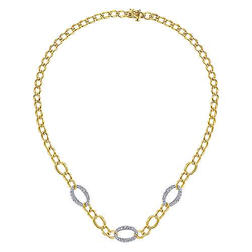 Chunky Oval Diamond Curb Chain