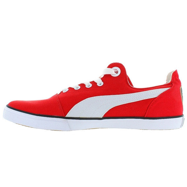 puma red canvas shoes