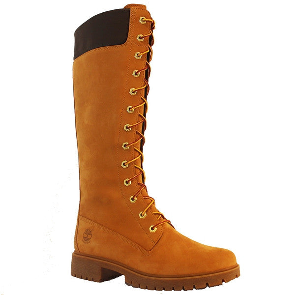 timberland lace up knee high boots