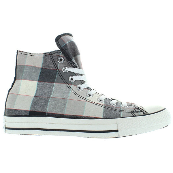 black and white plaid converse