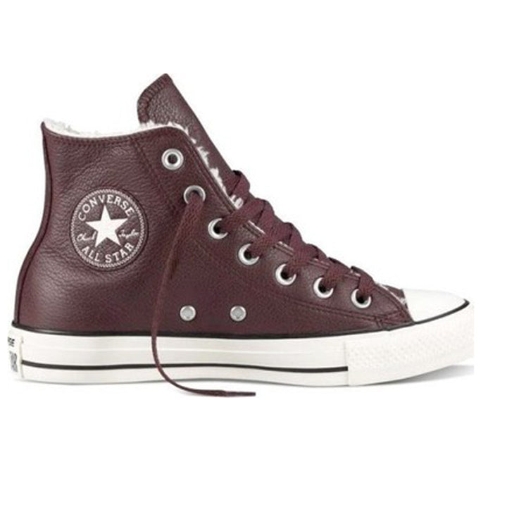 maroon leather converse