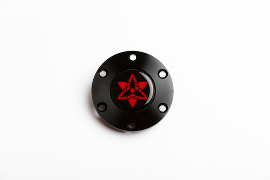 Rinnegan - Naruto Inspired - Horn Button - Court Purple/Black