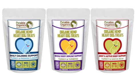 Pet Product News Features Petabis Organics Hemp Heart Treat Bites dog hemp dog hemp treats