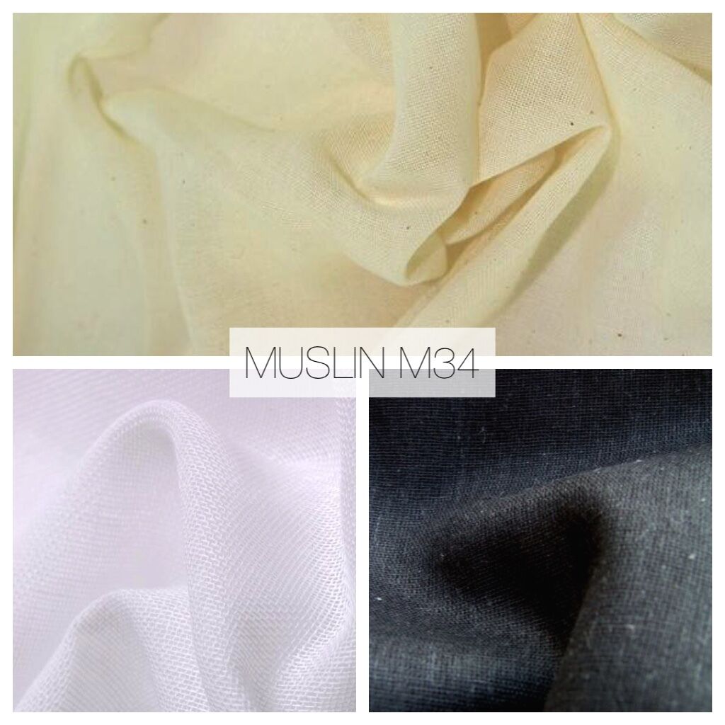Muslin sælges i metermål | 140 cm bred | Midtex M34 Mtex - Textiles