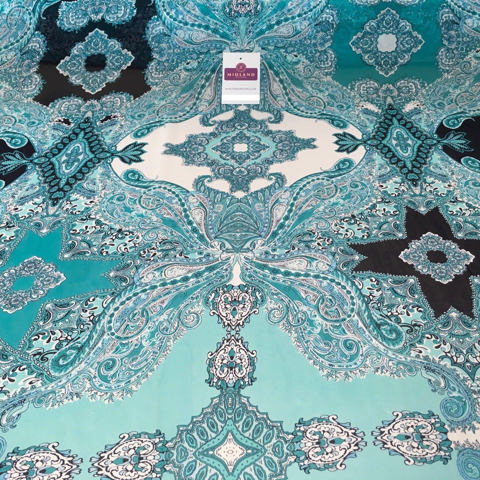 aqua chiffon fabric