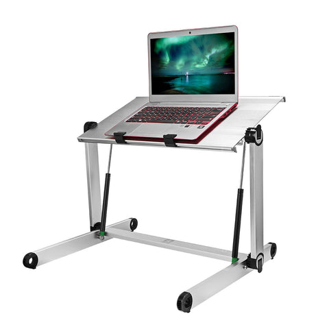 Height Adjustable Aluminum Laptop Desk Portable Standing Table