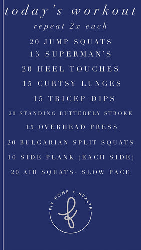 The Best Full Body Workout Circuit At Home 