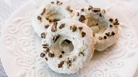 Mint Chocolate Chip Protein Doughnuts recipe