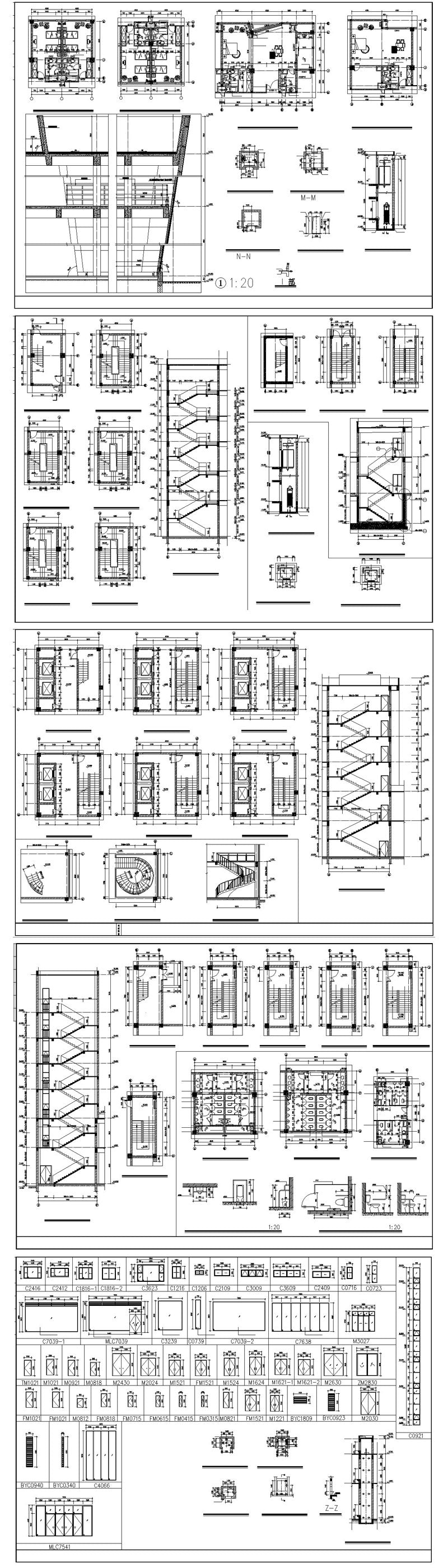 ★【Residential Building CAD Design Collection V.2】Layout,Lobby,Room design,Public facilities,Counter@Autocad Blocks,Drawings,CAD Details,Elevation