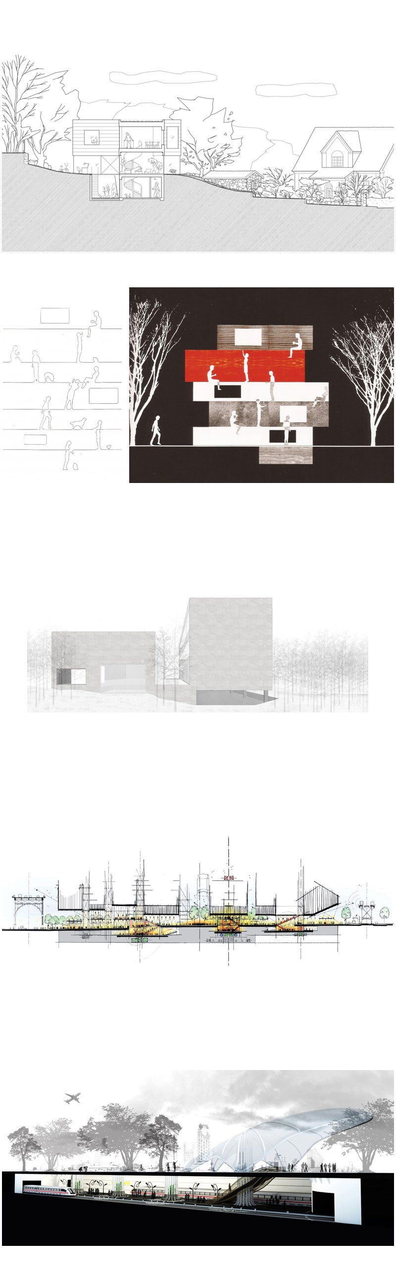 Architectural sections and elevations Gallery V.1