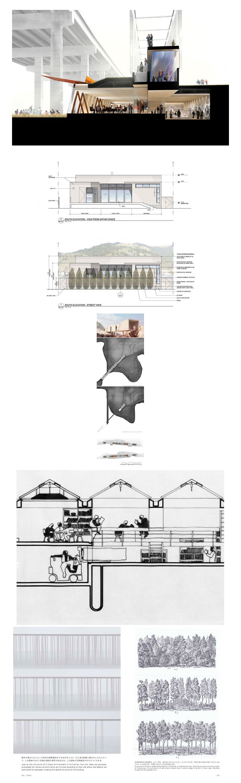 Architectural sections and elevations Gallery V.3