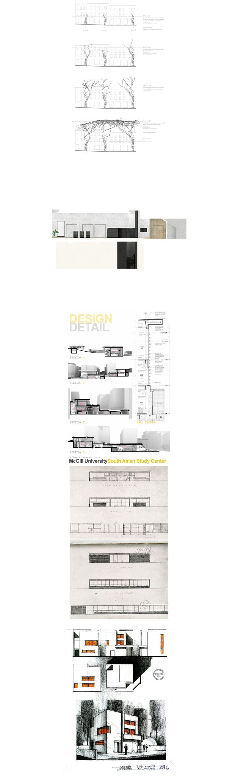 Architectural sections and elevations Gallery V.3