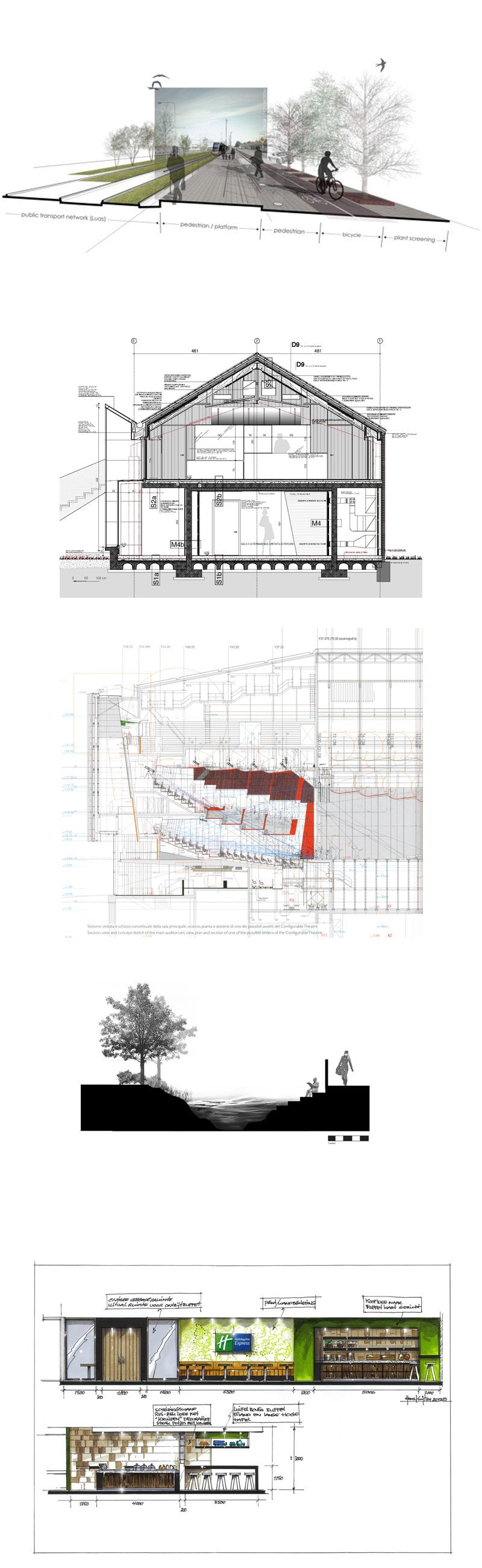 Architectural sections and elevations Gallery V.3