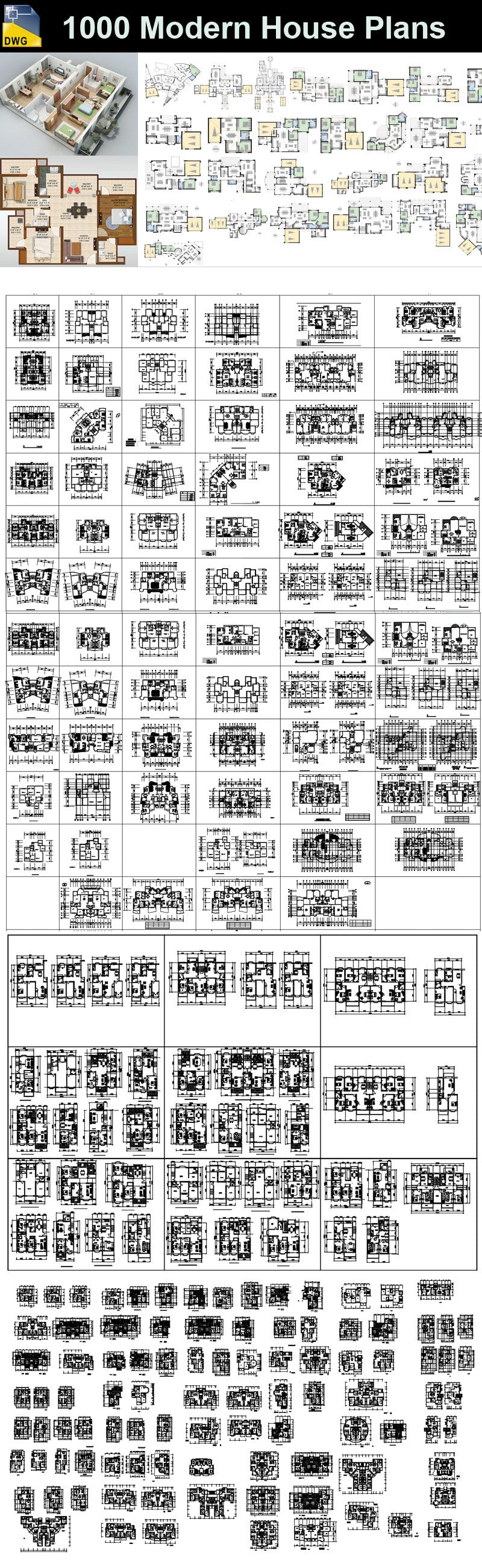 Architectural Floor Plans and Elevations in CAD