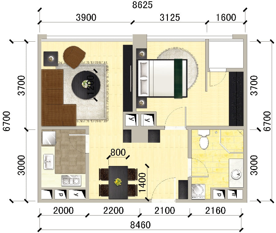 15 Types of Interior Design Layouts Photoshop PSD Template V.3