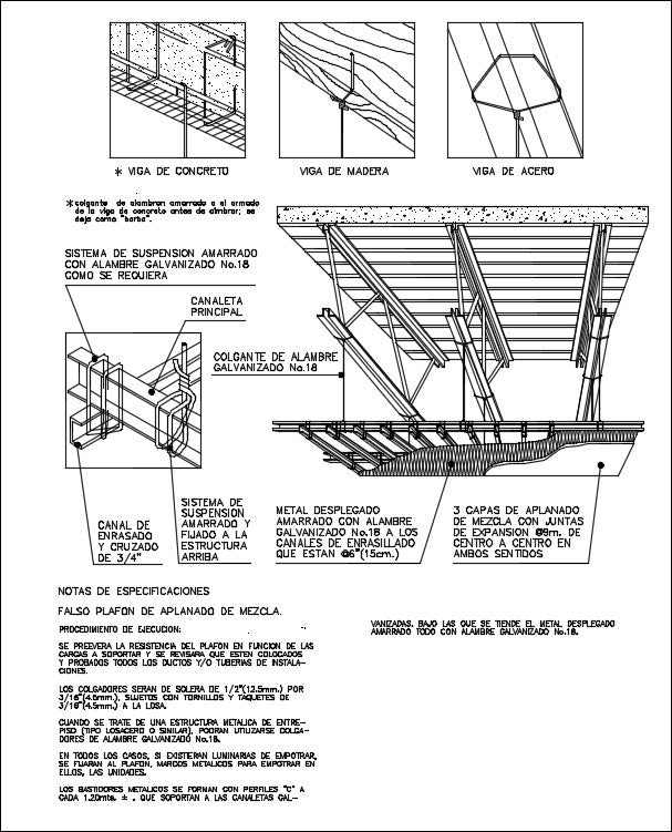 Light Ceiling Design Download file. Concrete Beam, Hanging Wire, Home Gutter, Steel Beam, concrete beam before ciramic etc detail.