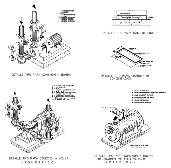 Centrifugal pump autocad block