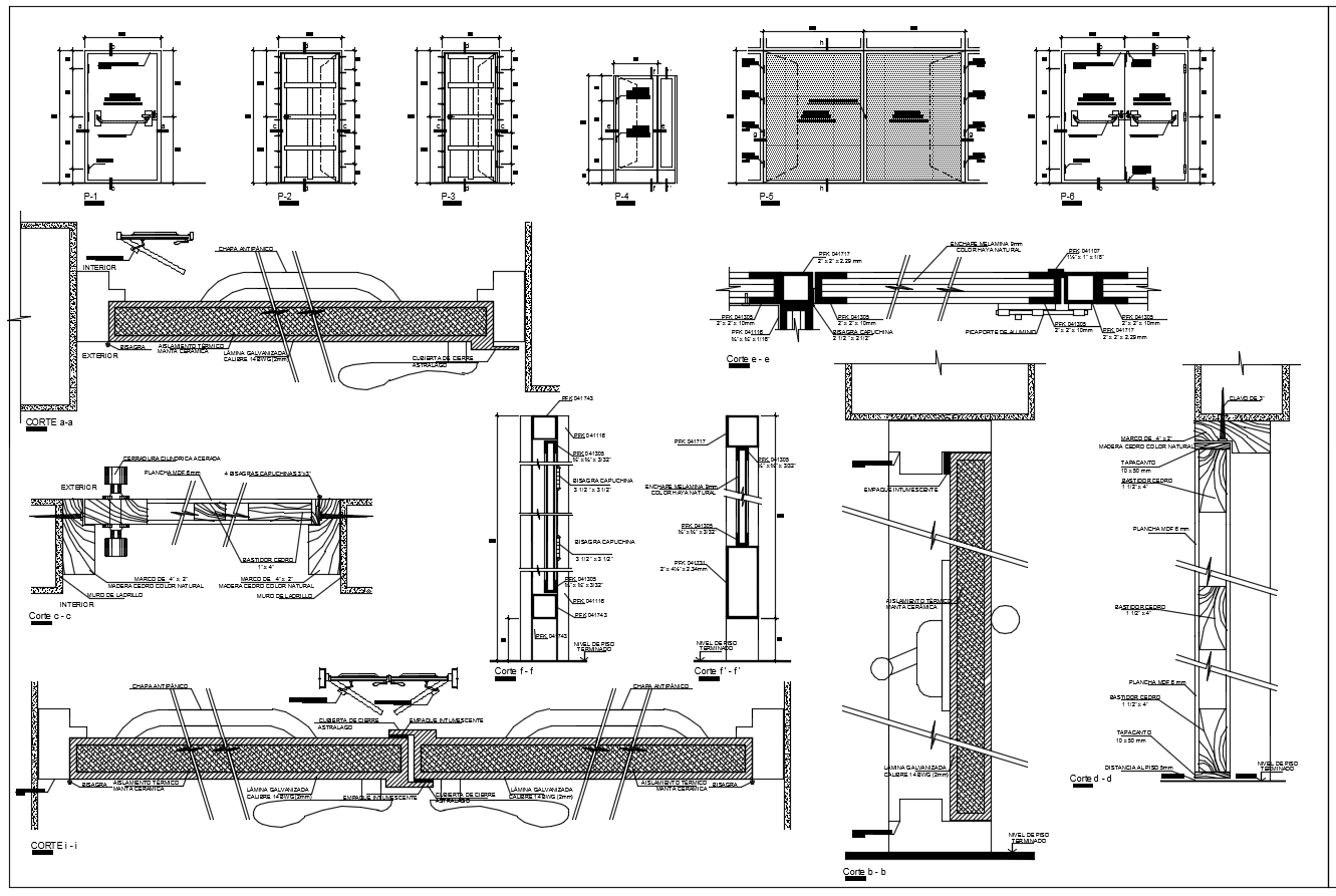 Section panel design