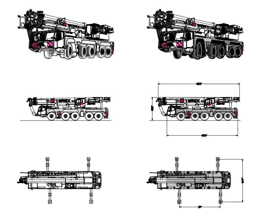 Scheme of a mobile crane in the course of moving a payload | Download  Scientific Diagram