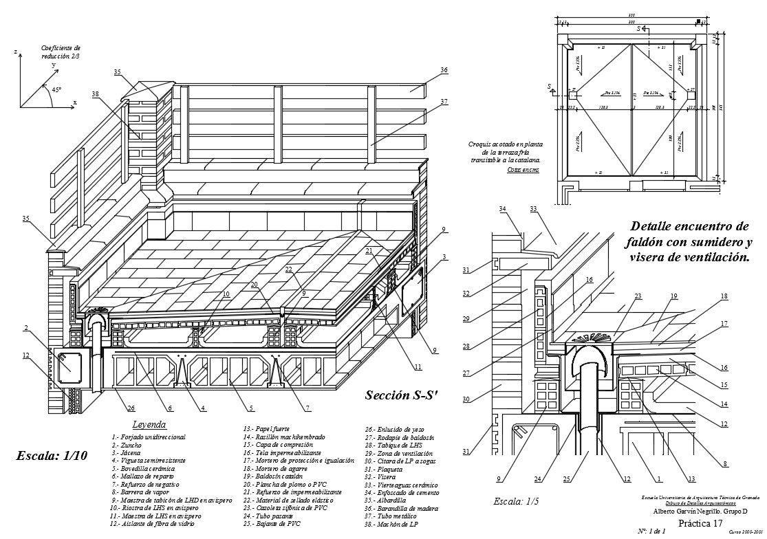 Perspective passable Terrace Download file, Dimension drawing plan Cold terrace passable .Terrace struicture detail. Perspective passable Terrac