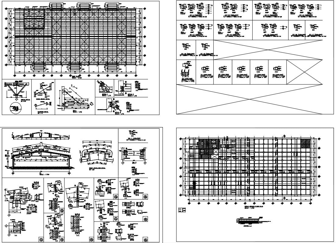 Structure detail for House with column & Beam design, slab detail, construction detail, electric lay-out, steel bar detail.