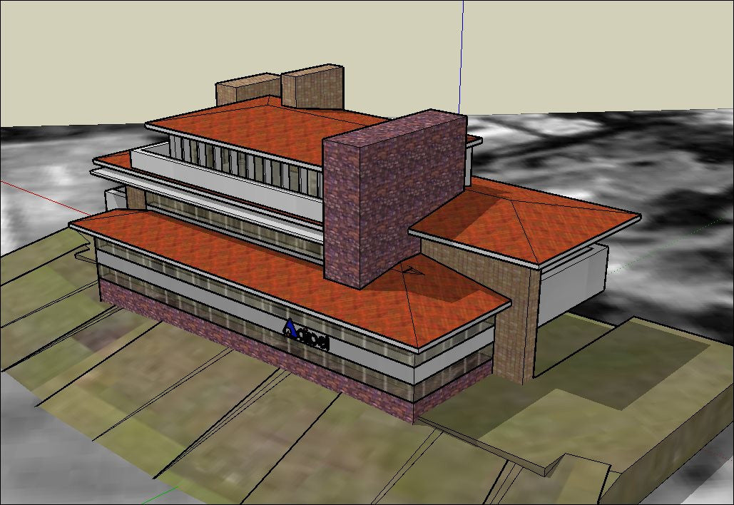 16 Projects of Frank Lloyd Wright Architecture Sketchup 3D Models(Recommanded!!)