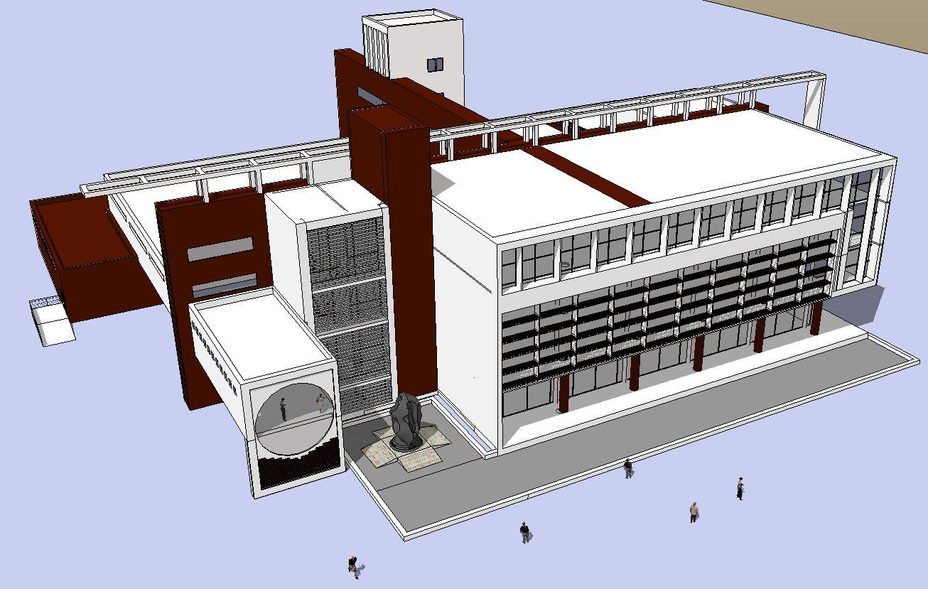 3d модель здания Sketchup